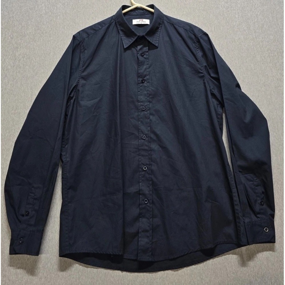 PJ Paul Jones Shirt Mens XL Blue Long Sleeve Business Wedding Classic Button Up